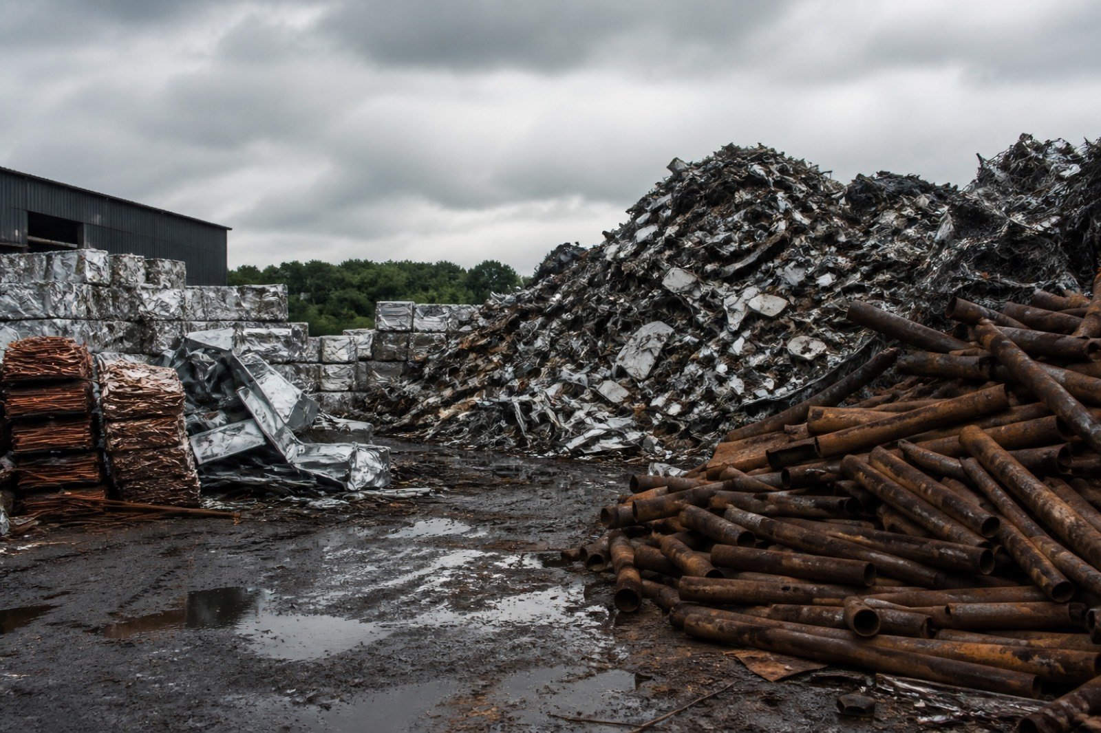 Scrap metal yard